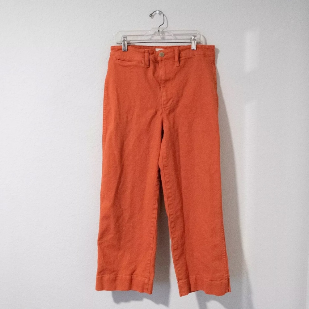 Madewell Slim Emmett Wide Leg Crop Pant Women's Size 28